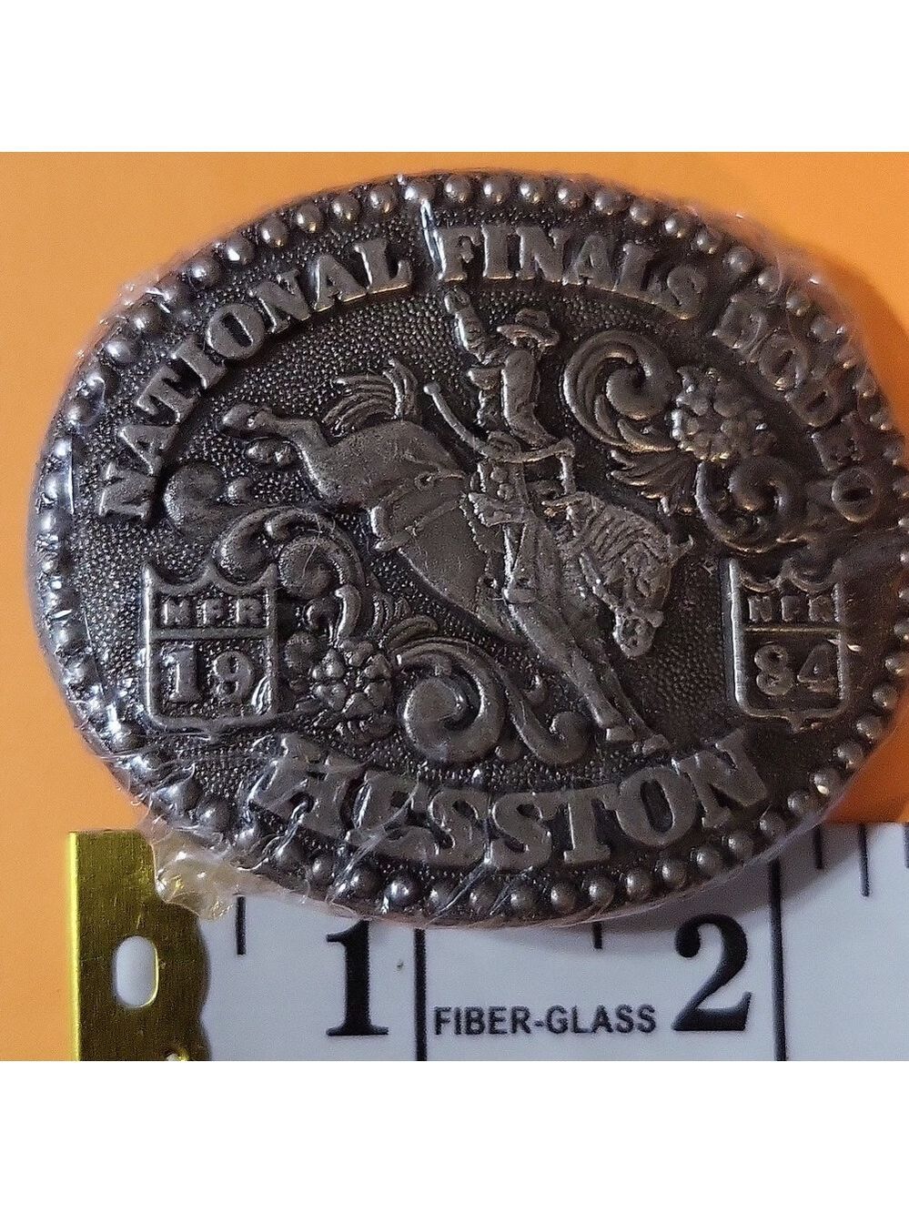 HESSTON NATIONAL FINALS RODEO 1984 BELT BUCKLE